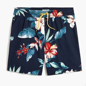Toddler J.Crew Hibiscus Swim Shorts